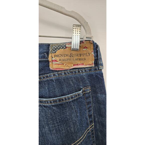 Ralph Lauren Denim And Supply Slouch Fit Dark Wash Jeans 36 X 32 - Picture 5 of 9